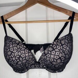 Victoria's Secret Dream Angels Push Up Size 34DD, Black Lace Sexy